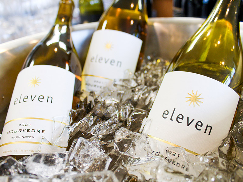 a chilled 2021 Mourvedre from Eleven Winery