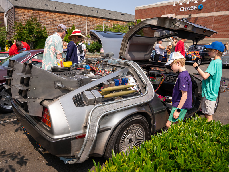 Back to the Future at the 2023 Car Show