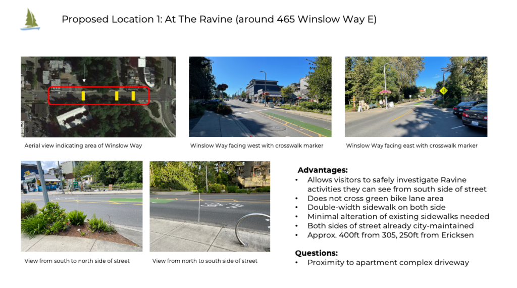 Winslow Way Crosswalk Option 1 The Ravine